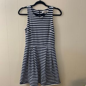 Loft Dress, Navy and White Striped, size 6